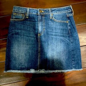 Just black denim miniskirt size small
